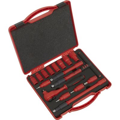 Loops - 16pc VDE Insulated Socket & Ratchet Handle Set - 3/8 Drive Loops - 16pc VDE Insulated Socket & Ratchet Handle Set - 3/8 Drive