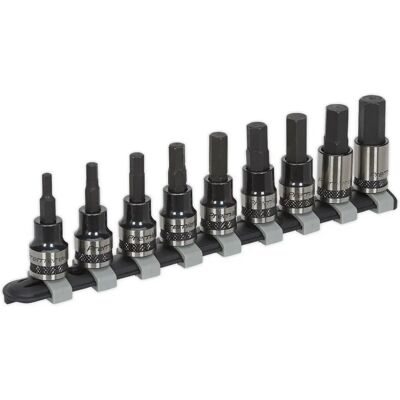 Loops - 9pc Hex Key Socket Bit Set - 3/8" Sq Drive - 4–12mm - Socket Bit Set Loops - 9pc Hex Key Socket Bit Set - 3/8" Sq Drive - 4–12mm - Socket Bit Set