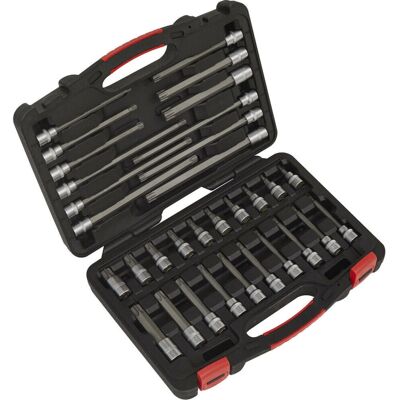 TRX Star Bit Set 32-pack - 3/8in Sq Drive - 200mm Bit Set TRX Star Bit Set 32-pack - 3/8in Sq Drive - 200mm Bit Set