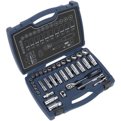 Loops - 34pc Deep Socket Set - 3/8 Drive - Tool set Loops - 34pc Deep Socket Set - 3/8 Drive - Tool set