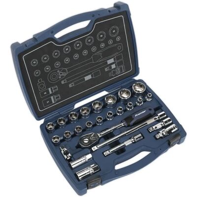 Loops - 26pc Deep Socket Ratchet Set - 1/2" Drive - Socket set Loops - 26pc Deep Socket Ratchet Set - 1/2" Drive - Socket set