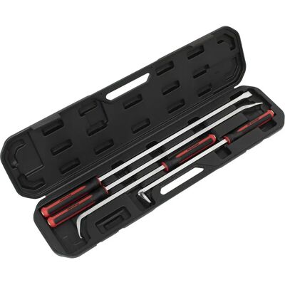 Loops - 4-Piece Pry Bar Set - Hammer Cap - Soft Grip - Pry Bar Set Loops - 4-Piece Pry Bar Set - Hammer Cap - Soft Grip - Pry Bar Set