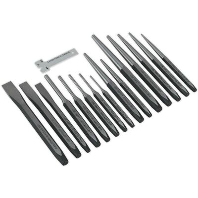 Loops - 16 Piece Punch & Chisel Set - Hardened Loops - 16 Piece Punch & Chisel Set - Hardened