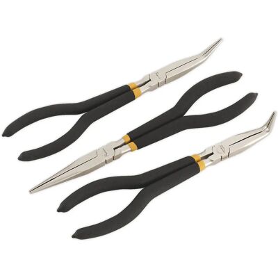 Loops - 3PC 280mm Needle Nose - Foam Grip - Pliers Set Loops - 3PC 280mm Needle Nose - Foam Grip - Pliers Set