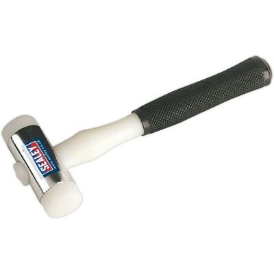 Loops - 1.25lb Nylon Hammer - Nylon Face - Chrome Plated Zinc Head - Hammer Loops - 1.25lb Nylon Hammer - Nylon Face - Chrome Plated Zinc Head - Hammer