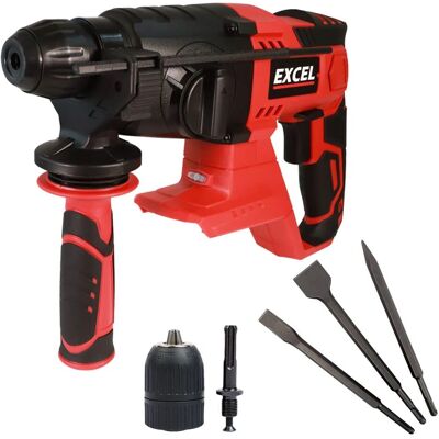 Excel - 18V SDS Plus Rotary Hammer Drill - 4-Piece Set - 4-Mode Excel - 18V SDS Plus Rotary Hammer Drill - 4-Piece Set - 4-Mode