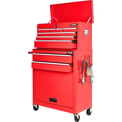 Excel - Roller Tool Chest Cabinet - Red Excel - Roller Tool Chest Cabinet - Red