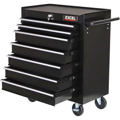 Excel 7 Drawer Tool Cabinet - Black Excel 7 Drawer Tool Cabinet - Black