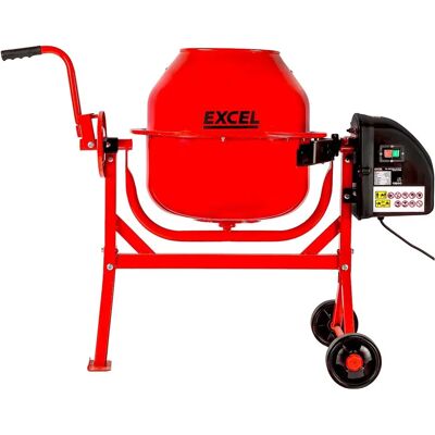 Excel 70l Cement Mixer - Portable, 220W, with Wheels Excel 70l Cement Mixer - Portable, 220W, with Wheels
