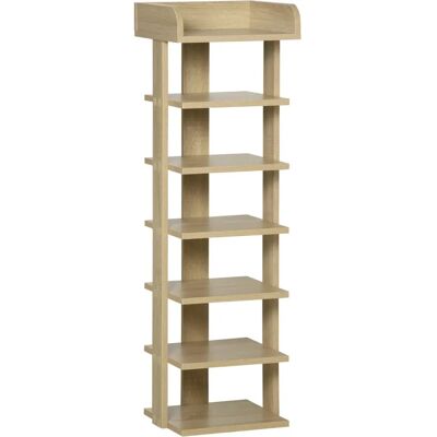 HOMCOM Étagère à chaussures 7 niveaux Organisateur Rangeur en bois - Rangement chaussures - Publicité HOMCOM Étagère à chaussures 7 niveaux Organisateur Rangeur en bois - Rangement chaussures - Publicité