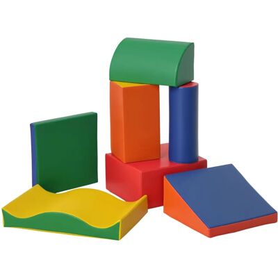 HOMCOM Kids Foam Puzzle Blocks Set - Educational Toddler Play HOMCOM Kids Foam Puzzle Blocks Set - Educational Toddler Play