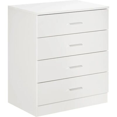 HOMCOM Vertical Storage Cabinet - Model: 4 Drawer, Metal Rails, Anti-Tip HOMCOM Vertical Storage Cabinet - Model: 4 Drawer, Metal Rails, Anti-Tip