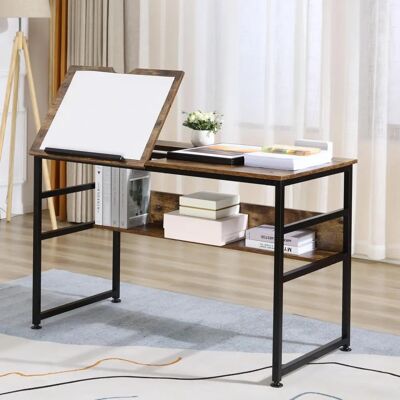 HOMCOM Adjustable Drafting Table - Art & Craft Desk HOMCOM Adjustable Drafting Table - Art & Craft Desk