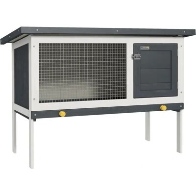 PawHut Wooden Rabbit Hutch Small Pet Habitat - Outdoor PawHut Wooden Rabbit Hutch Small Pet Habitat - Outdoor