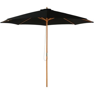 Outsunny 3m Wooden Garden Parasol - UV Protection, Easy to Use Outsunny 3m Wooden Garden Parasol - UV Protection, Easy to Use
