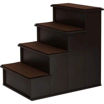 PawHut Wooden Dog Steps - pet stairs for bed couch - pet stairs PawHut Wooden Dog Steps - pet stairs for bed couch - pet stairs