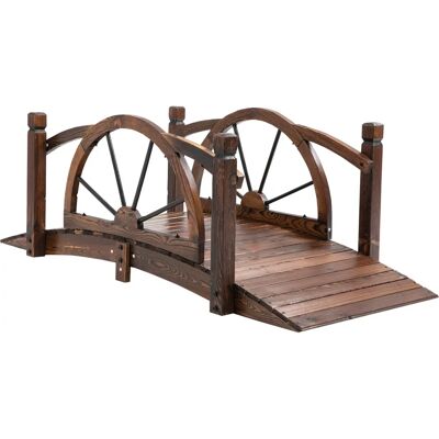 Outsunny - Wooden Garden Bridge - Arched - Garden Bridge Outsunny - Wooden Garden Bridge - Arched - Garden Bridge