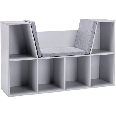 HOMCOM Kids Cabinet - Six Compartments - Grey HOMCOM Kids Cabinet - Six Compartments - Grey