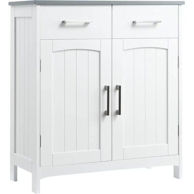 Kleankin - Cabinet - 2 Drawers - Bathroom Cabinet Kleankin - Cabinet - 2 Drawers - Bathroom Cabinet