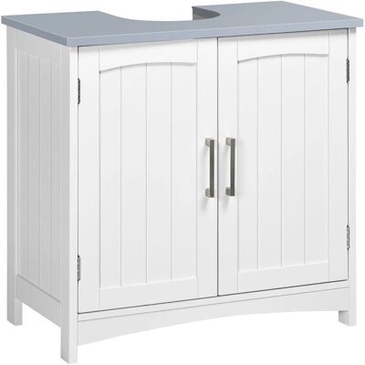 kleankin - Pedestal Under Sink Cabinet - White - Bathroom Vanity Unit kleankin - Pedestal Under Sink Cabinet - White - Bathroom Vanity Unit