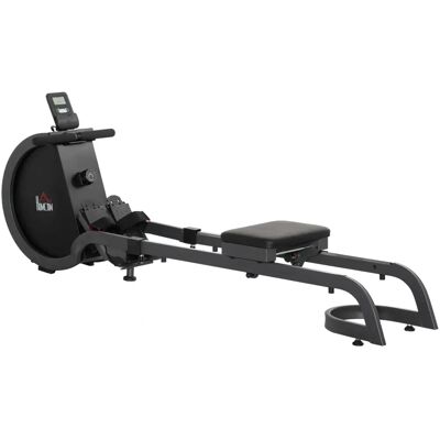 HOMCOM Black Foldable Magnetic Rower - Resistance 16 Levels HOMCOM Black Foldable Magnetic Rower - Resistance 16 Levels