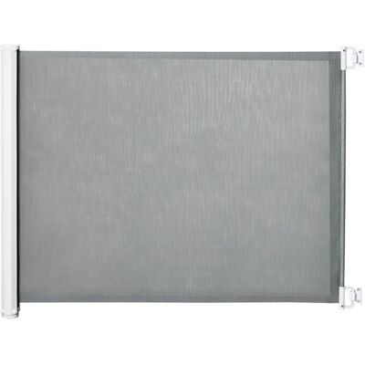 PawHut Grey Retractable Safety Gate for Doorways, Stairs, Hallways - Safety Gate PawHut Grey Retractable Safety Gate for Doorways, Stairs, Hallways - Safety Gate