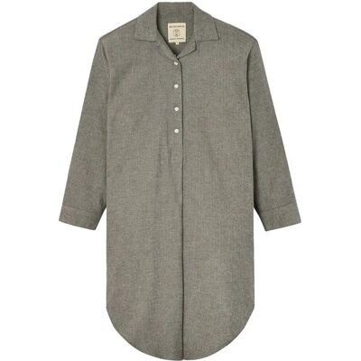 British Boxers Herringone Brushed Cotton Flannel Nightshirt British Boxers Herringone Brushed Cotton Flannel Nightshirt