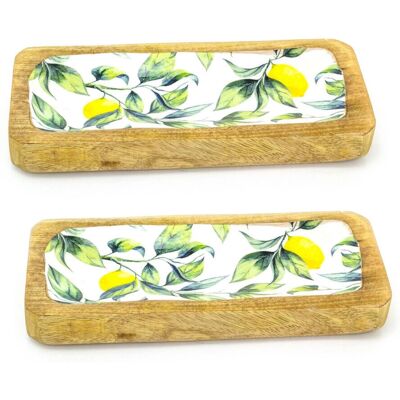 Carousel Home - Lemon Orchard Mango Platter - Serving Platter Carousel Home - Lemon Orchard Mango Platter - Serving Platter
