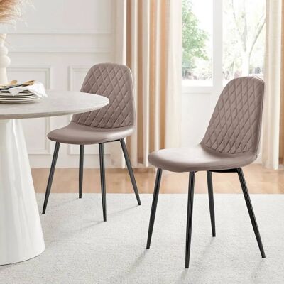 FurnitureboxUK - Corona - Faux Leather - Dining Chair FurnitureboxUK - Corona - Faux Leather - Dining Chair