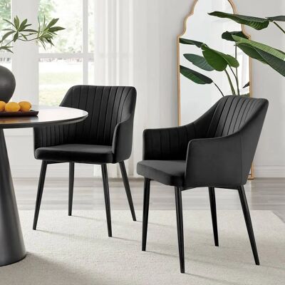 FurnitureboxUK - Calla - Velvet - Dining Chair FurnitureboxUK - Calla - Velvet - Dining Chair