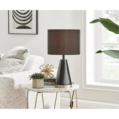 Furniturebox Uk Zoe Black & Gold Metal Table Lamp Light - Table Lamp Furniturebox Uk Zoe Black & Gold Metal Table Lamp Light - Table Lamp