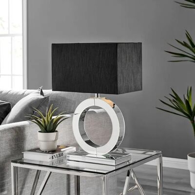 FurnitureboxUK Clara Energy Efficient Mirrored Halo Table Lamp Light - Unisex FurnitureboxUK Clara Energy Efficient Mirrored Halo Table Lamp Light - Unisex