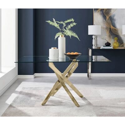 FurnitureboxUK - Leonardo - 150cm 6-Seater - Dining Table FurnitureboxUK - Leonardo - 150cm 6-Seater - Dining Table