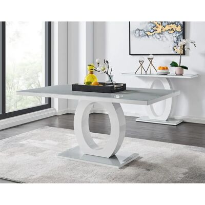 FurnitureboxUK Giovani 160cm 6-Seater Modern Rectangular High Gloss And Glass Dining Table - Dining Table FurnitureboxUK Giovani 160cm 6-Seater Modern Rectangular High Gloss And Glass Dining Table - Dining Table