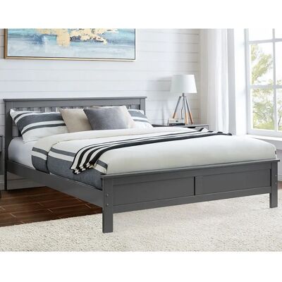 FurnitureboxUK - Azure - Grey - Double - Bed Frame FurnitureboxUK - Azure - Grey - Double - Bed Frame