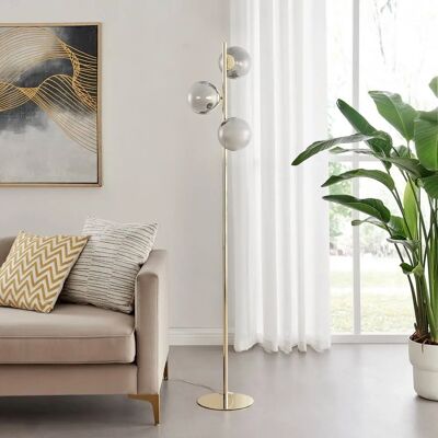 FurnitureboxUK Lazio Brass Plated Art Deco Tree Floor Lamp - Floor Lamp FurnitureboxUK Lazio Brass Plated Art Deco Tree Floor Lamp - Floor Lamp