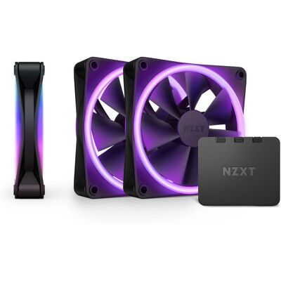 NZXT F120 RGB DUO Triple Pack - Computer case fan - Black - 120mm NZXT F120 RGB DUO Triple Pack - Computer case fan - Black - 120mm
