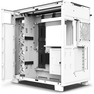 NZXT H9 Elite Weiße PC-Gehäuse - Temperiertes Glas, RGB, Midi NZXT H9 Elite Weiße PC-Gehäuse - Temperiertes Glas, RGB, Midi