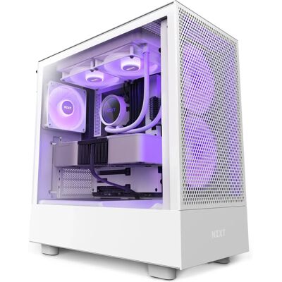 NZXT H5 Flow RGB Μεσαία Πύργος - Λευκό NZXT H5 Flow RGB Μεσαία Πύργος - Λευκό
