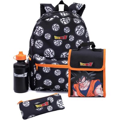 Vanilla Underground Goku Backpack Set - Backpack, Lunch Box & Water Bottle - Boys' 4 Piece Vanilla Underground Goku Backpack Set - Backpack, Lunch Box & Water Bottle - Boys' 4 Piece