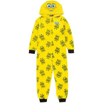 SpongeBob SquarePants Kids Yellow Unisex Onesie - All-Over Print PJs SpongeBob SquarePants Kids Yellow Unisex Onesie - All-Over Print PJs