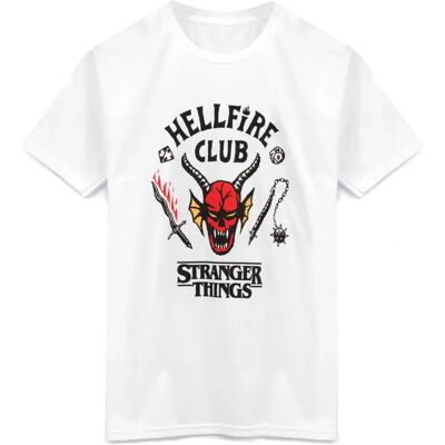 T-shirt pour enfants Stranger Things blanc Hellfire Club de Vanilla Underground - Publicité T-shirt pour enfants Stranger Things blanc Hellfire Club de Vanilla Underground - Publicité