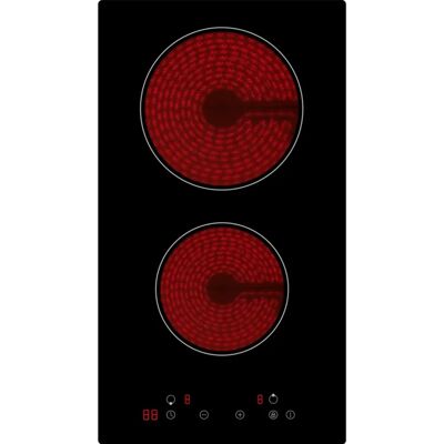 electriQ 30cm 2 Zone Plug In Ceramic Hob electriQ 30cm 2 Zone Plug In Ceramic Hob