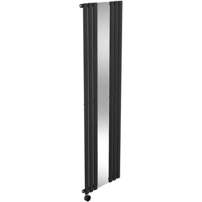 electriQ - Vertical Radiator 1.2kW - Midnight Black - Electric Radiator electriQ - Vertical Radiator 1.2kW - Midnight Black - Electric Radiator