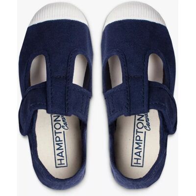 Trotters Marineblau Hampton Champ Kids' Canvas Plimsolls - Kids Shoes Trotters Marineblau Hampton Champ Kids' Canvas Plimsolls - Kids Shoes