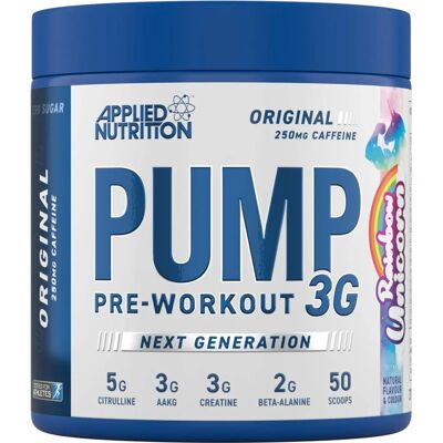 Applied Nutrition Pump 3G - Rainbow Unicorn - Pré-Workout - Publicité Applied Nutrition Pump 3G - Rainbow Unicorn - Pré-Workout - Publicité