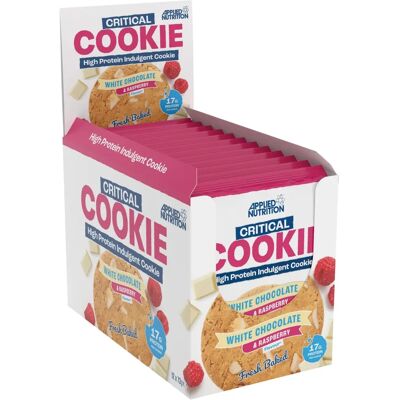 Applied Nutrition Critical Cookie - Biała czekolada & Malina - 12 x 73g Applied Nutrition Critical Cookie - Biała czekolada & Malina - 12 x 73g