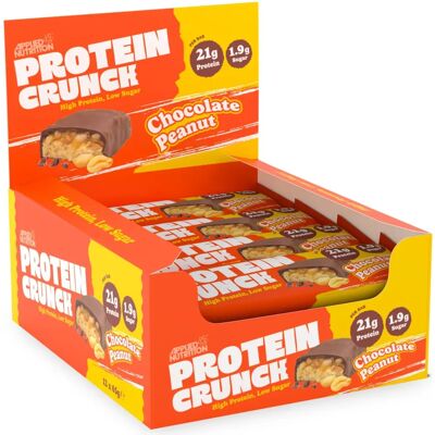 Applied Nutrition Barre de Protéines - Chocolat au Lait et Cacahuètes - Publicité Applied Nutrition Barre de Protéines - Chocolat au Lait et Cacahuètes - Publicité