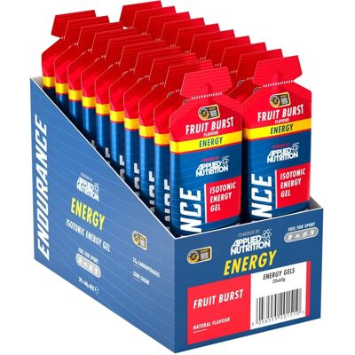 Applied Nutrition Endurance Velocity Fruit Burst - Gel Énergétique Sport - Publicité Applied Nutrition Endurance Velocity Fruit Burst - Gel Énergétique Sport - Publicité