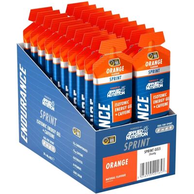 Applied Nutrition Orange Endurance Velocity Fuel Sprint - Gel Énergétique Sportif - Publicité Applied Nutrition Orange Endurance Velocity Fuel Sprint - Gel Énergétique Sportif - Publicité